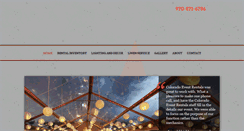 Desktop Screenshot of coloradoeventrentals.com